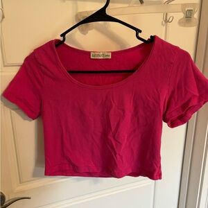 Vibrant Pink Crop Top
